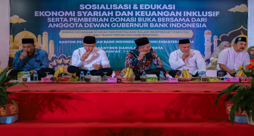 Buka Puasa Bersama Bank Indonesia Sumatera Utara Dengan Seluruh Warga Darul Arafah
