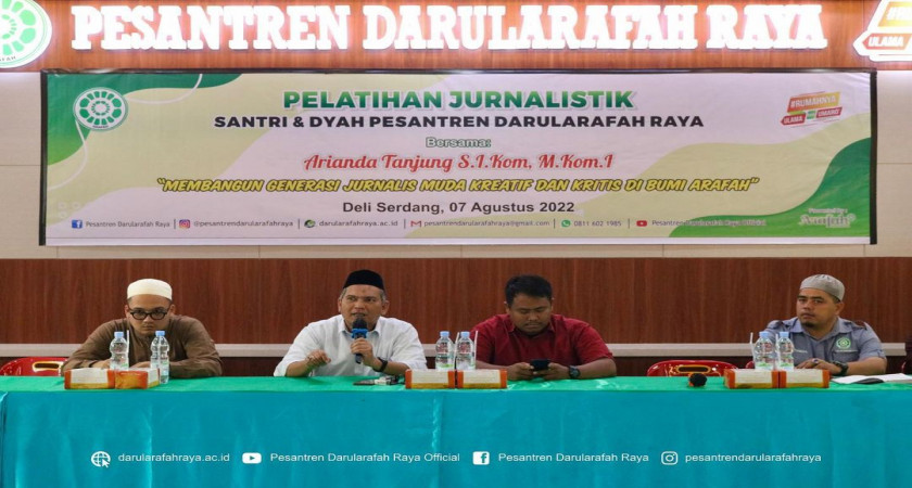 Pelatihan Jurnalistik digelar di Pesantren Darularafah Raya