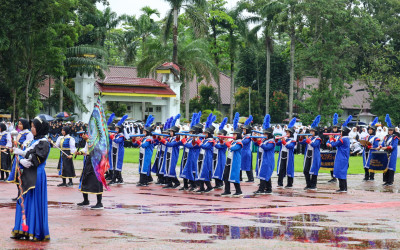 DRUMBAND GITA ARAFAH TURUT MERIAHKAN UPACARA PERINGATAN HSN DI KABUPATEN DELI SERDANG